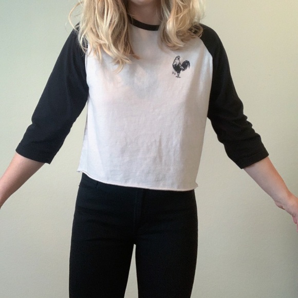 Brixton Tops - Baseball tee cropped